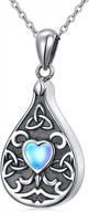 women's daochong 925 sterling silver memorial ashes urn necklace keepsake for cremation логотип