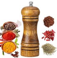 🌶️ my#8f wood pepper grinder with adjustable grinder - high-quality pepper grinders, 5"-ym02 логотип
