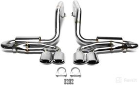 img 4 attached to 🚗 DNA Motoring Stainless Steel Catback Exhaust System - CBE-CC97-57L-T8 Model