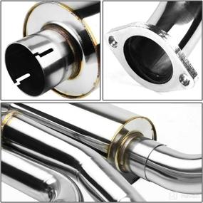 img 2 attached to 🚗 DNA Motoring Stainless Steel Catback Exhaust System - CBE-CC97-57L-T8 Model