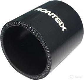 img 4 attached to 🚗 Ronteix Universal 4-Ply Reinforced 3 Inch Intake Coupler Straight Silicone Hose - 76mm Length, Black - High Performance Automotive Silicone Hose