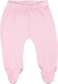 img 3 attached to 👶 123 Bear Baby Soft Cotton Spandex Pants: Comfortable Pants with Feet for Infants