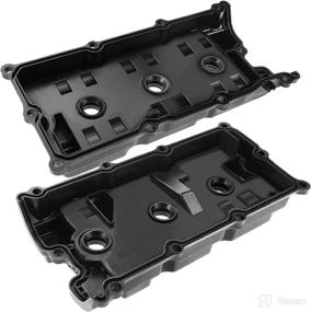 img 1 attached to Premium Left Right Engine Valve Covers with Gasket Compatible with Nissan Frontier Pathfinder Xterra NV1500 NV2500 NV3500 2005-2019 V6 4.0L VQ40DE