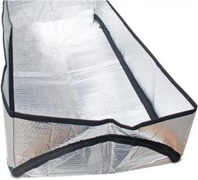 img 1 attached to Fireproof Attic Ladder Insulation Cover - 25" X 54" X 11" Attic Stairs Insulation Tent With Zipper - Stairway Insulator For Energy Efficiency