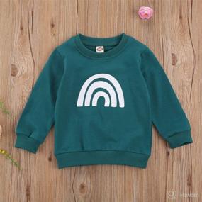 img 3 attached to 👶 Adorable Ambabe Newborn Baby Sweatshirt: Long Sleeve Letter Print Pullover Top for Fall/Winter