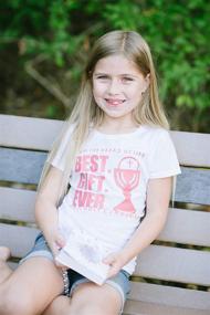 img 2 attached to 👼 Cute First Communion T-Shirt for Catholic Girls - Size Medium - Tops, Tees, & Blouses