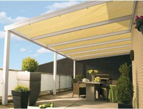 img 4 attached to 10'X20' UV Block Sun Shade Canopy With Grommets For Outdoor Pergola, Patio, Garden Deck By DOEWORKS - Shade Cloth