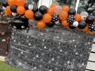 img 1 attached to Halloween Balloon Arch Garland Kit - 119 Pack Black Orange Confetti Balloons With Mylar Spider Balloon For Kids Theme Party Decorations Background Classroom Supplies. review by John Martin