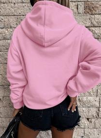 img 2 attached to Women'S Long Sleeve Hooded Sweatshirt Lightweight Pullover Top With Pocket - Asvivid
