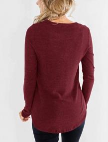img 1 attached to Stylish Criss Cross Long Sleeve Tunic Top For Women With Cutout Chest And Choker Design - Casual, Cute Pullover Sweatshirt By Minclouse