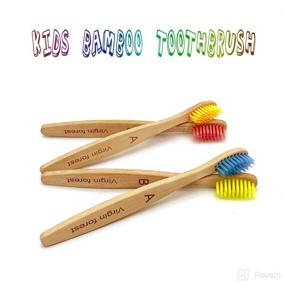 img 2 attached to 🦷 BPA-Free Biodegradable Children's Toothbrushes with Gentle Bristles for Optimal Oral Hygiene