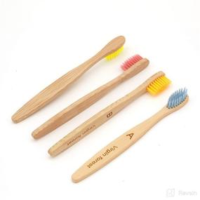 img 4 attached to 🦷 BPA-Free Biodegradable Children's Toothbrushes with Gentle Bristles for Optimal Oral Hygiene