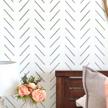 stencilit® herringbone simple wall stencil for painting xl 22x40 in large stencil for a modern wall decor herringbone wall stencil for painting large pattern logo