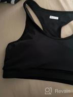 img 1 attached to Women'S Sports Bras With Removable Padding For Yoga, Running, Fitness, And Workouts By USHARESPORTS review by Zachary Jackson