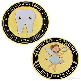 img 4 attached to Dapper 360 Gold Tooth Fairy Coin: Perfect Token and Present for Girls and Boys