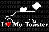 🚗 i love my toaster sticker [automotive] - add personality to your vehicle! логотип