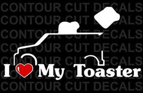 img 4 attached to 🚗 I Love My Toaster Sticker [Automotive] - Add Personality to Your Vehicle!