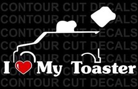 img 1 attached to 🚗 I Love My Toaster Sticker [Automotive] - Add Personality to Your Vehicle!