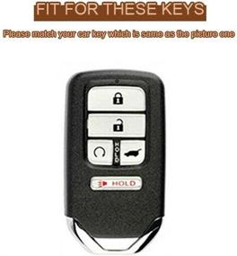 img 3 attached to Buttons Leather Remote Accord Covers Interior Accessories