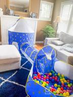 картинка 1 прикреплена к отзыву Kids Play Tent, Crawl Tunnel & Ball Pit For Toddlers - Space Ship Xmas Gift Indoor/Outdoor Playhouse Castle Toys For 3-7 Years Old Boys Girls (Balls Not Included) от Tom Herman