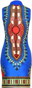 img 3 attached to Women'S African Attire Dashiki Traditional Tribal Vintage Ethnic Midi Dress