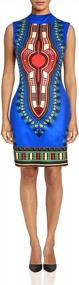 img 4 attached to Women'S African Attire Dashiki Traditional Tribal Vintage Ethnic Midi Dress