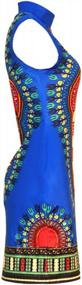 img 1 attached to Women'S African Attire Dashiki Traditional Tribal Vintage Ethnic Midi Dress