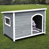 outdoor weatherproof insulated wooden dog houses with door - cute wood dog houses for the outdoors логотип