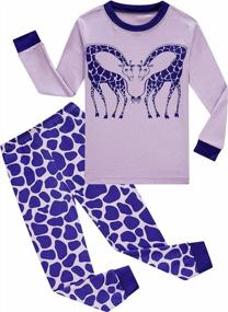img 4 attached to Cozy And Comfortable: KikizYe Girls Long Sleeve Cotton Pajama Set