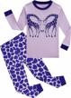 cozy and comfortable: kikizye girls long sleeve cotton pajama set logo