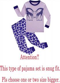 img 3 attached to Cozy And Comfortable: KikizYe Girls Long Sleeve Cotton Pajama Set