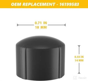 img 2 attached to 🔊 6-Piece BASIKER Stereo Radio Knob Set for GM Vehicles - Repair Broken GM Radio Knob