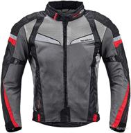 🏍️ men's breathable ce armored summer motorcycle riding jacket - mesh anti-impact clothing logo