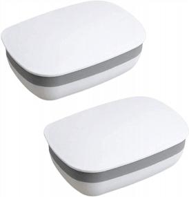 img 4 attached to Stay Organized On The Go With Cosywell'S 2 Pack Soap Holder Containers - Perfect For Home, Gym And Travel!