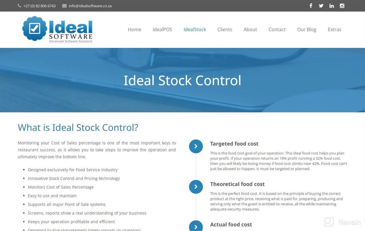 img 1 attached to Ideal Stock Control review by Josh Whitehead
