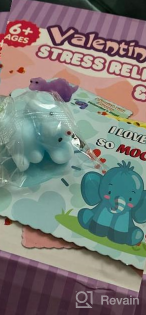 img 1 attached to 💌 36-Pack Valentine's Day Cards for Kids with 36 PCS Mochi Squishy Toys for Squeezing and 9 Different Designs - Classroom Exchange Party Favors review by Mitch Emmel