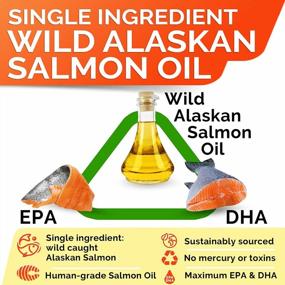 img 2 attached to Wild Alaskan Salmon Oil Omega 3 for Dogs - Enhancing Joint Health & Allergy Relief - 8oz Fish Oil for Pets - Promoting Skin and Coat Health - Shedding, Itch Relief - Omega 3 6 9 - EPA & DHA Fatty Acids