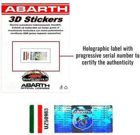 img 1 attached to Abarth 21548 Official Sticker Logo