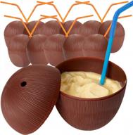 окунитесь в дух острова с кокосовыми чашками kicko — 12 стильных и веселых чашек для вечеринок на пляже и у бассейна! логотип