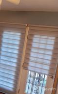img 1 attached to LUCKUP Grey Zebra Dual Roller Blinds - Day And Night Window Shades With Easy Installation, 23.6" X 90 review by Jayt Shields