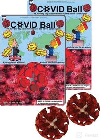 img 3 attached to COVID Ball 2-Pack: A Fun Novelty Toy with Suction Cup and Unique Packaging