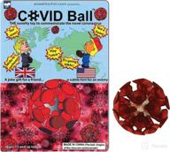 covid ball 2-pack: a fun novelty toy with suction cup and unique packaging logo