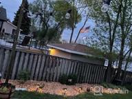 img 1 attached to 96FT Solar String Lights Outdoor - Vintage Edison Bulbs, 4 Light Modes & Weatherproof Strand For Backyard Patio Porch Cafe review by Jeremy Reddick