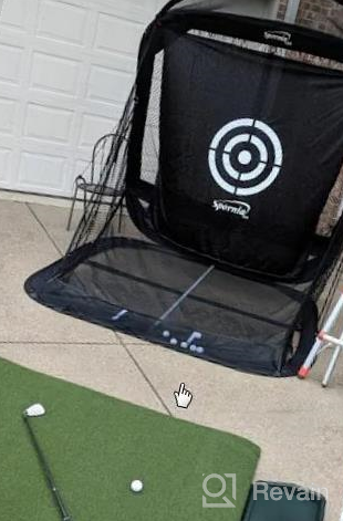 img 1 attached to Improve Your Game With Spornia SPG-7 Golf Practice Net – Automatic Ball Return, Target Sheet & Two Side Barriers review by Douglas Irwin