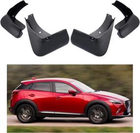img 4 attached to MOERTIFEI Mudguard Fender Splash Guards Exterior Accessories good in Mud Flaps & Splash Guards