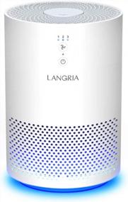 img 4 attached to Breath Easy With LANGRIA'S Compact Air Purifier - 3 Stage Filtration, True HEPA, Portable, Powerful And Silent - White (Model:EPI080)