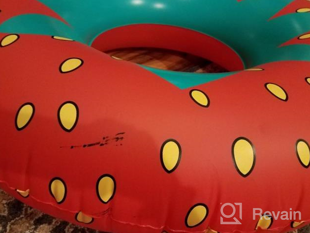 img 1 attached to Large Inflatable Kiwi-Strawberry Pool Float For Adults And Kids - Perfect Summer Water Toy For Beach, Outdoor Pool Party And Swimming Activities By Jasonwell review by Benjie Swindler