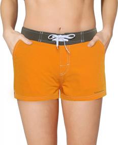 img 4 attached to Women'S Yaluntalun Board Shorts Swim Trunks Quick Dry Sports Bottom With Inner Liner