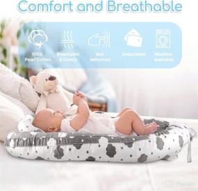 img 3 attached to Co Sleeping Breathable Fiberfill Portable Bassinet