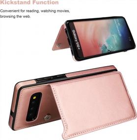 img 1 attached to Protect Your Samsung Galaxy S10 Plus In Style With Vaburs S10+ Wallet Case - Rose Gold